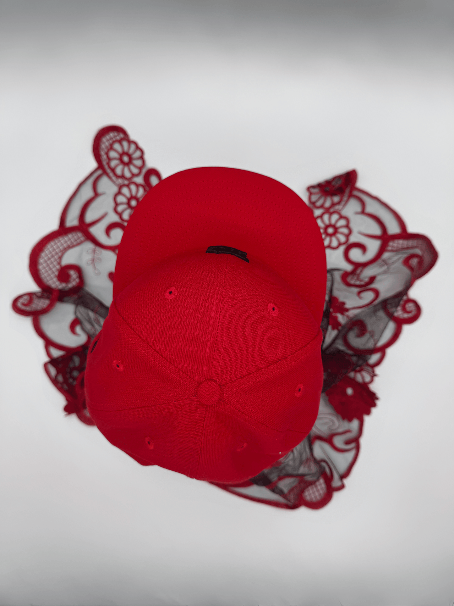 "Red Reign" Custom Veil Cap