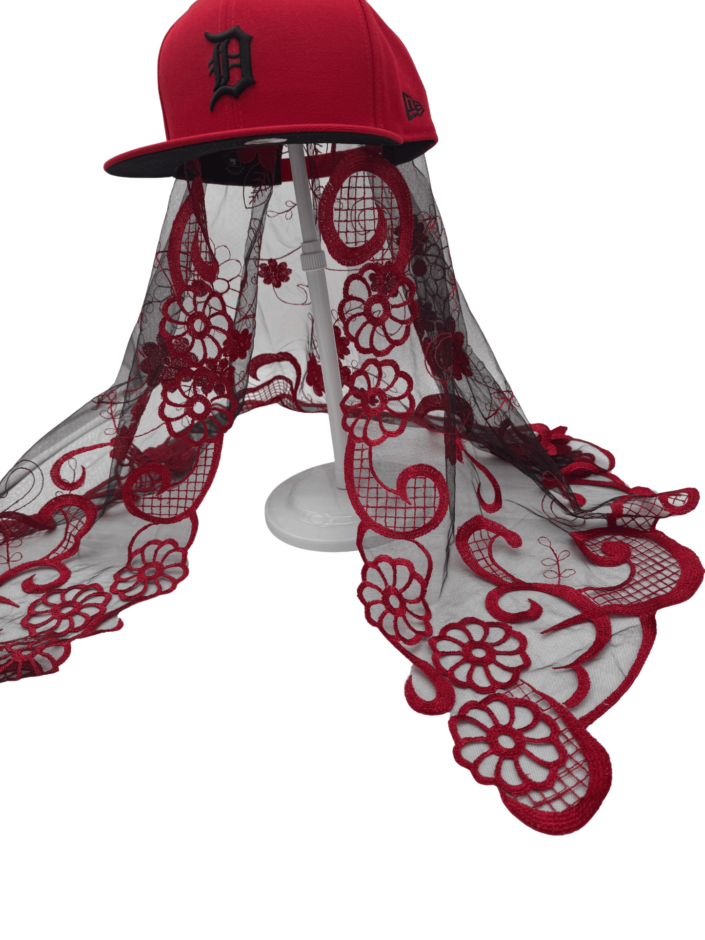 "Red Reign" Custom Veil Cap