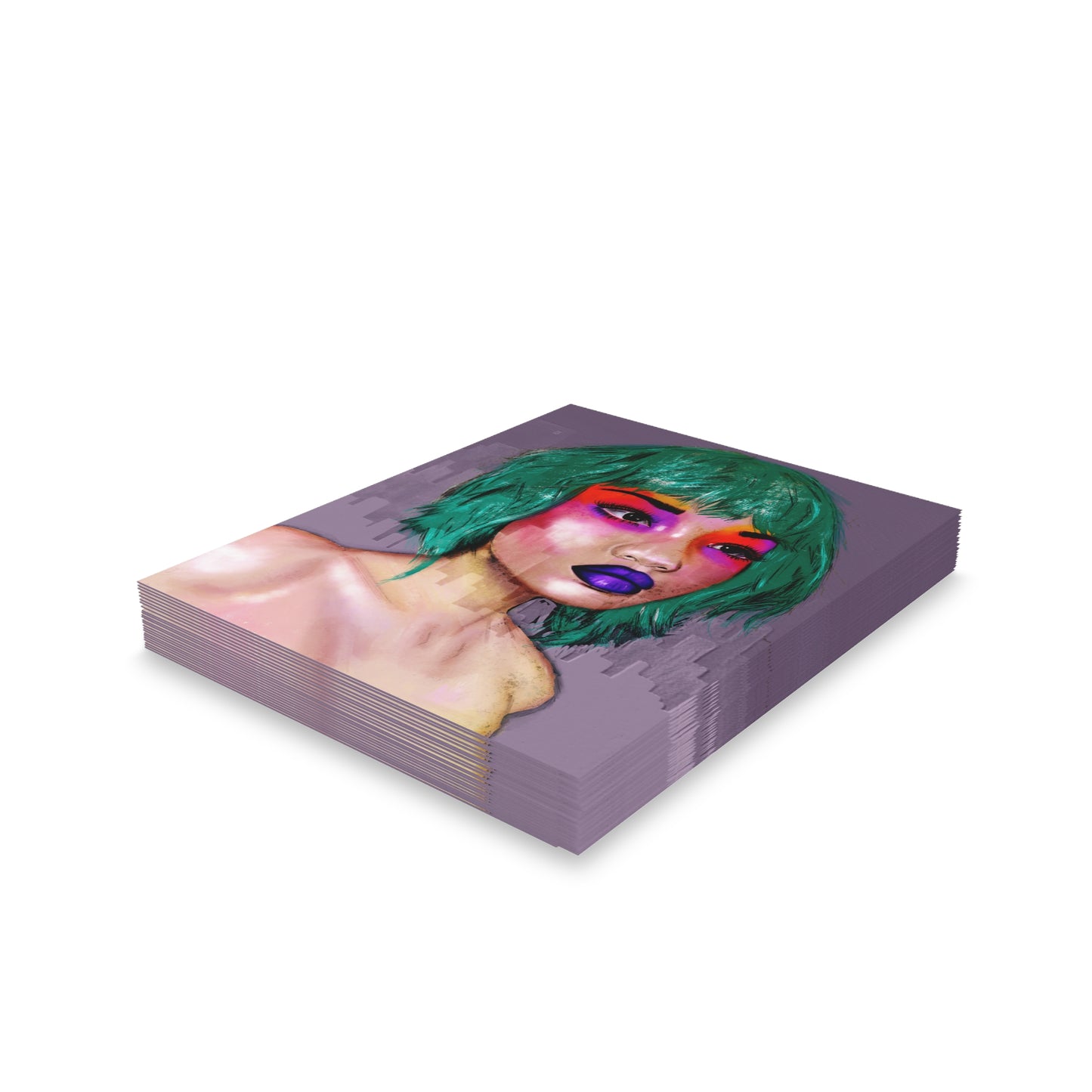 rainbow muse blank card