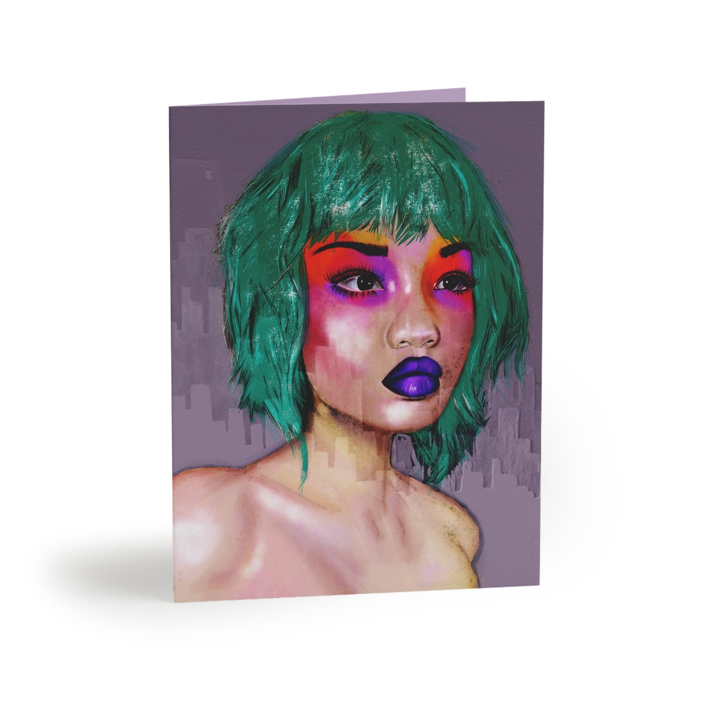 rainbow muse blank card