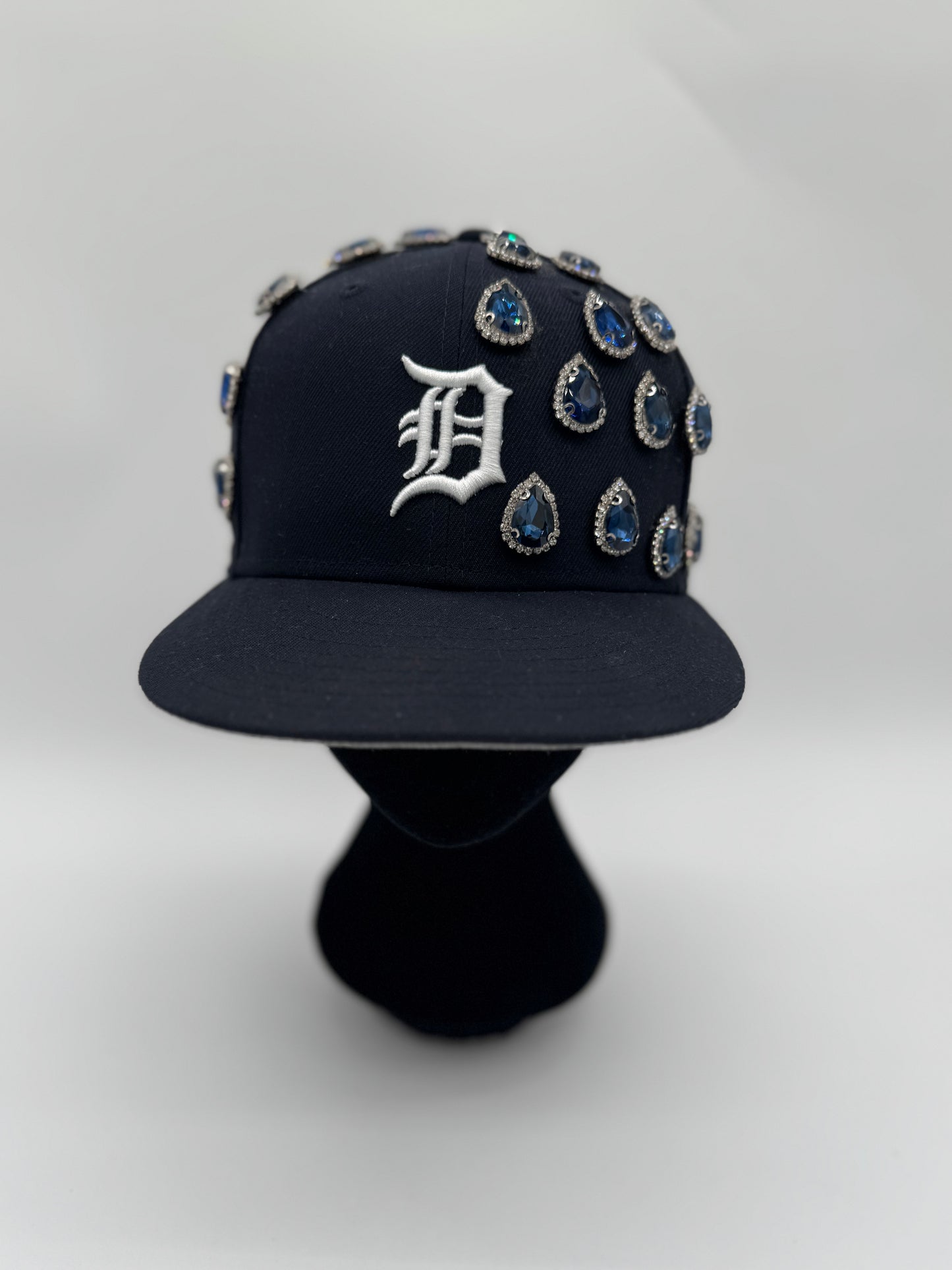 “Crown & Sapphire” – Custom D Baseball Cap