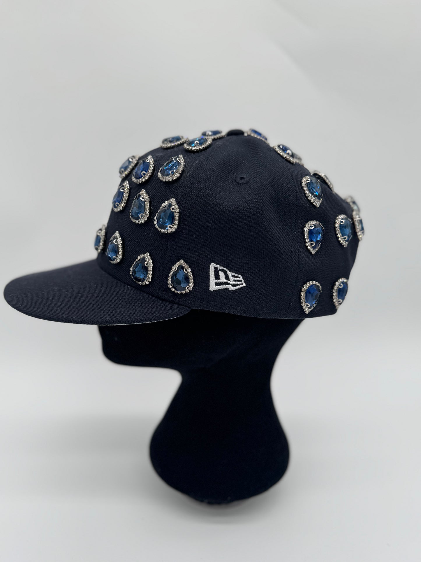 “Crown & Sapphire” – Custom D Baseball Cap