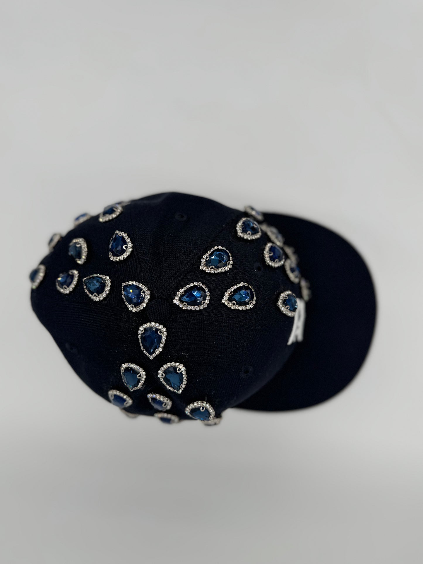 “Crown & Sapphire” – Custom D Baseball Cap