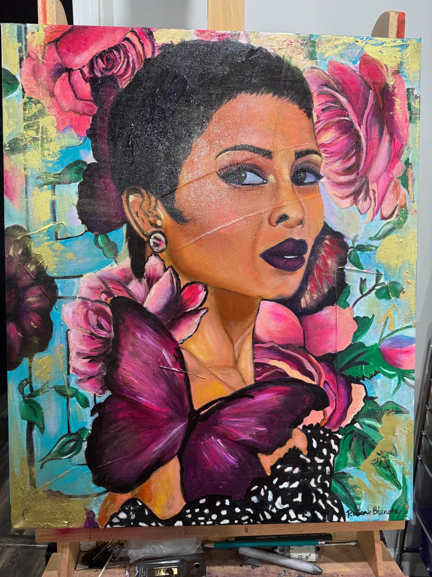 Bloom and Become 24 x 20 in painting