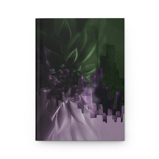 color burn flower and city