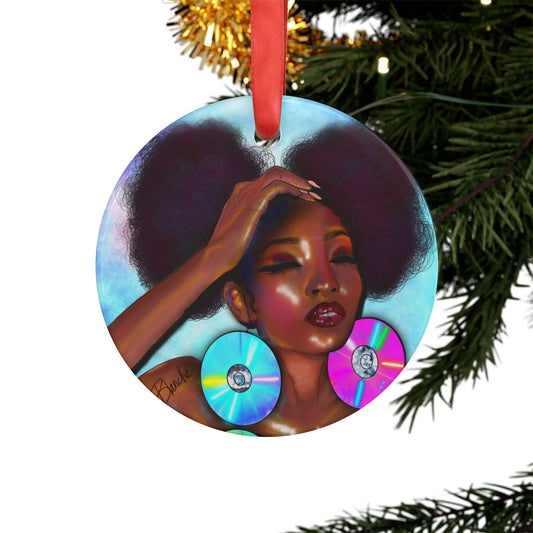 BlakCD Acrylic Ornament with Ribbon - Raven Blanche Studio