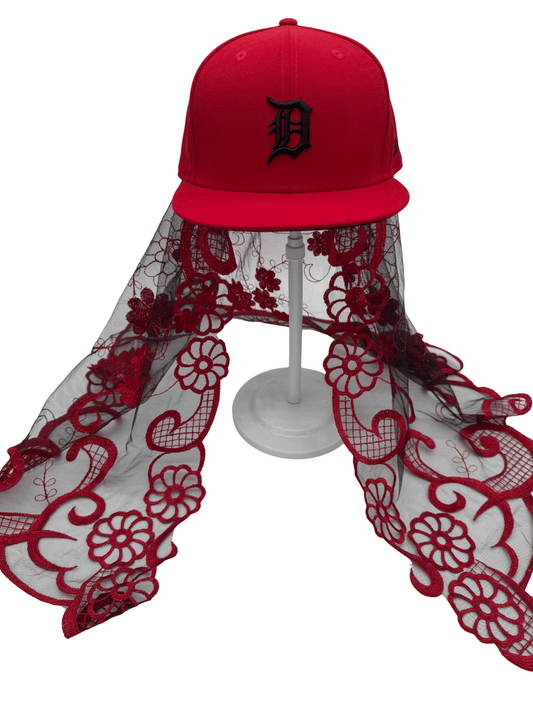 "Red Reign" Custom Veil Cap