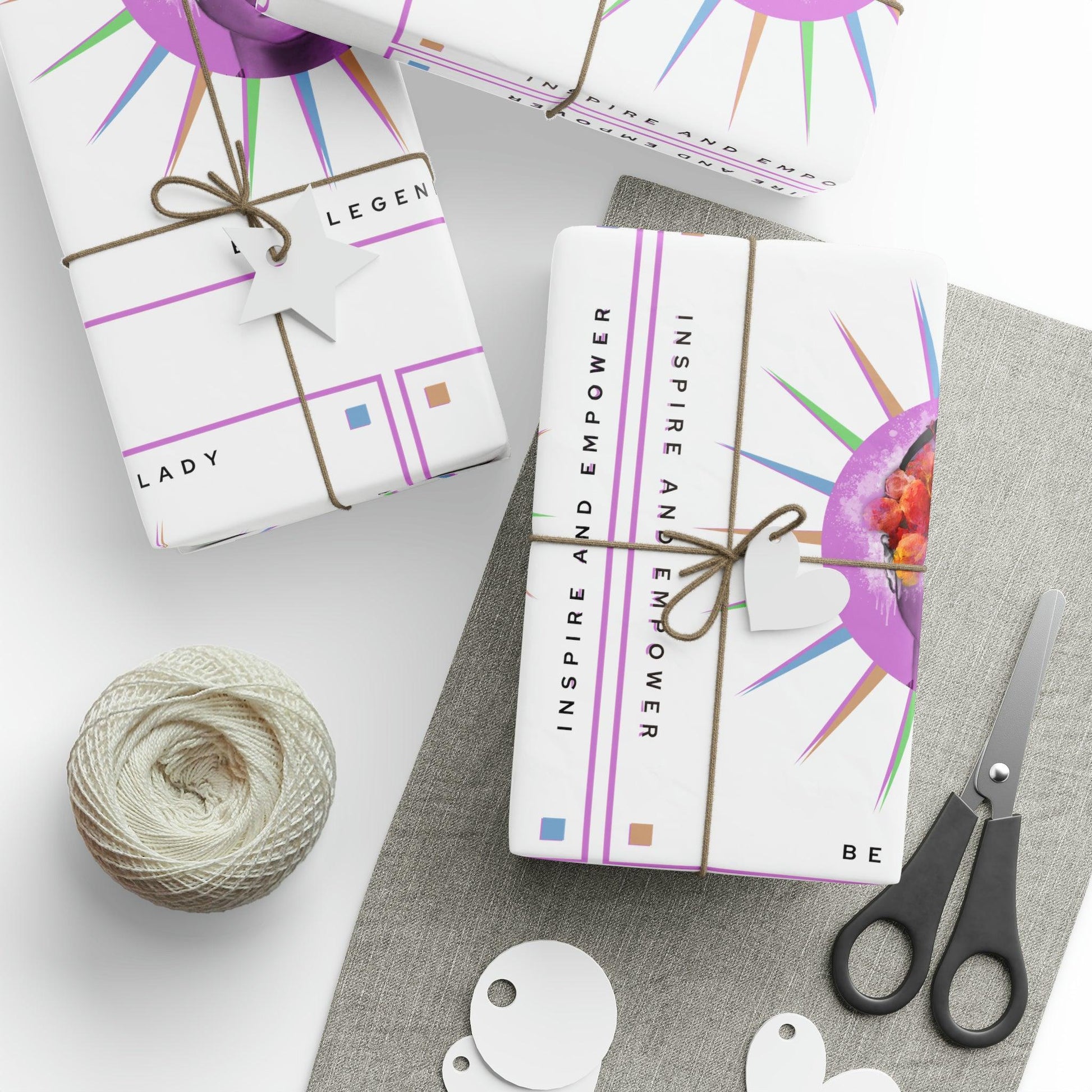 don't be a lady Wrapping Paper - Raven Blanche Studio