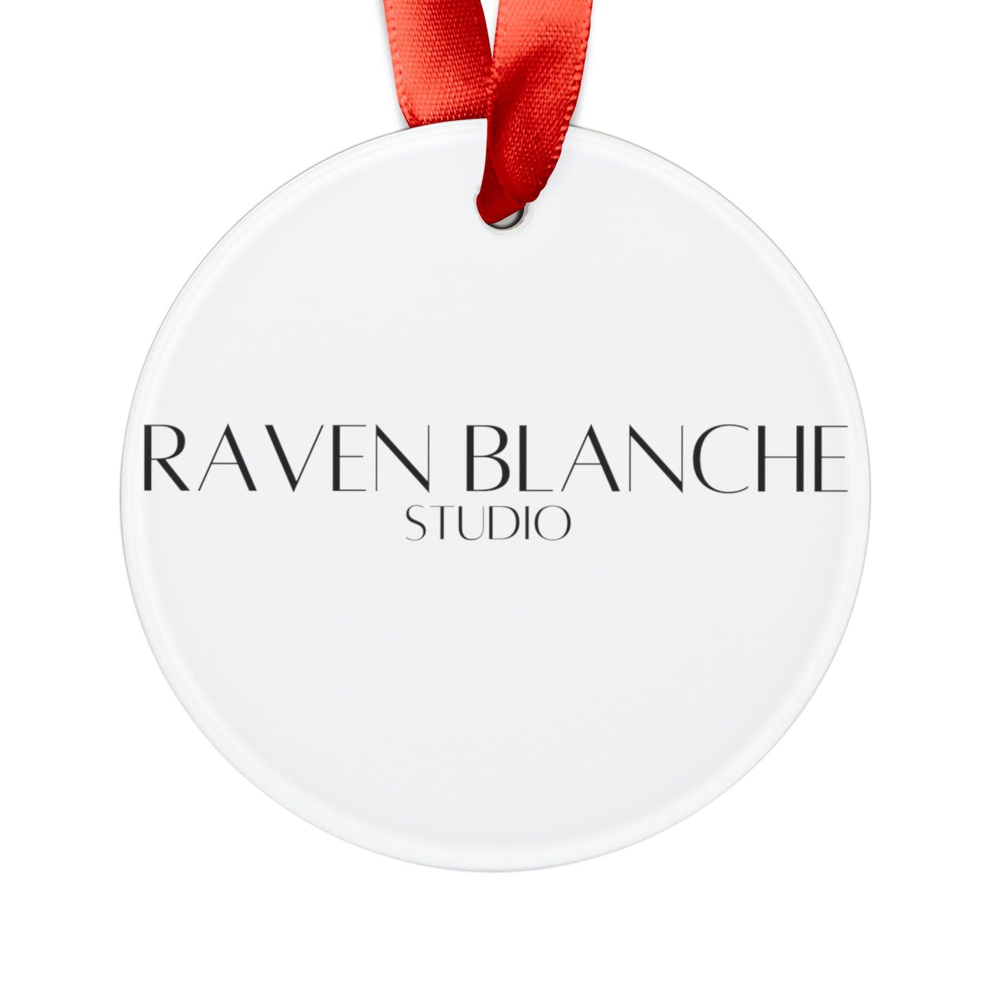 BlakCD Acrylic Ornament with Ribbon - Raven Blanche Studio