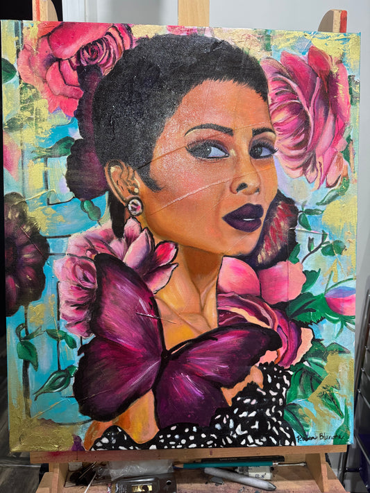 Bloom and Become 24 x 20 in painting