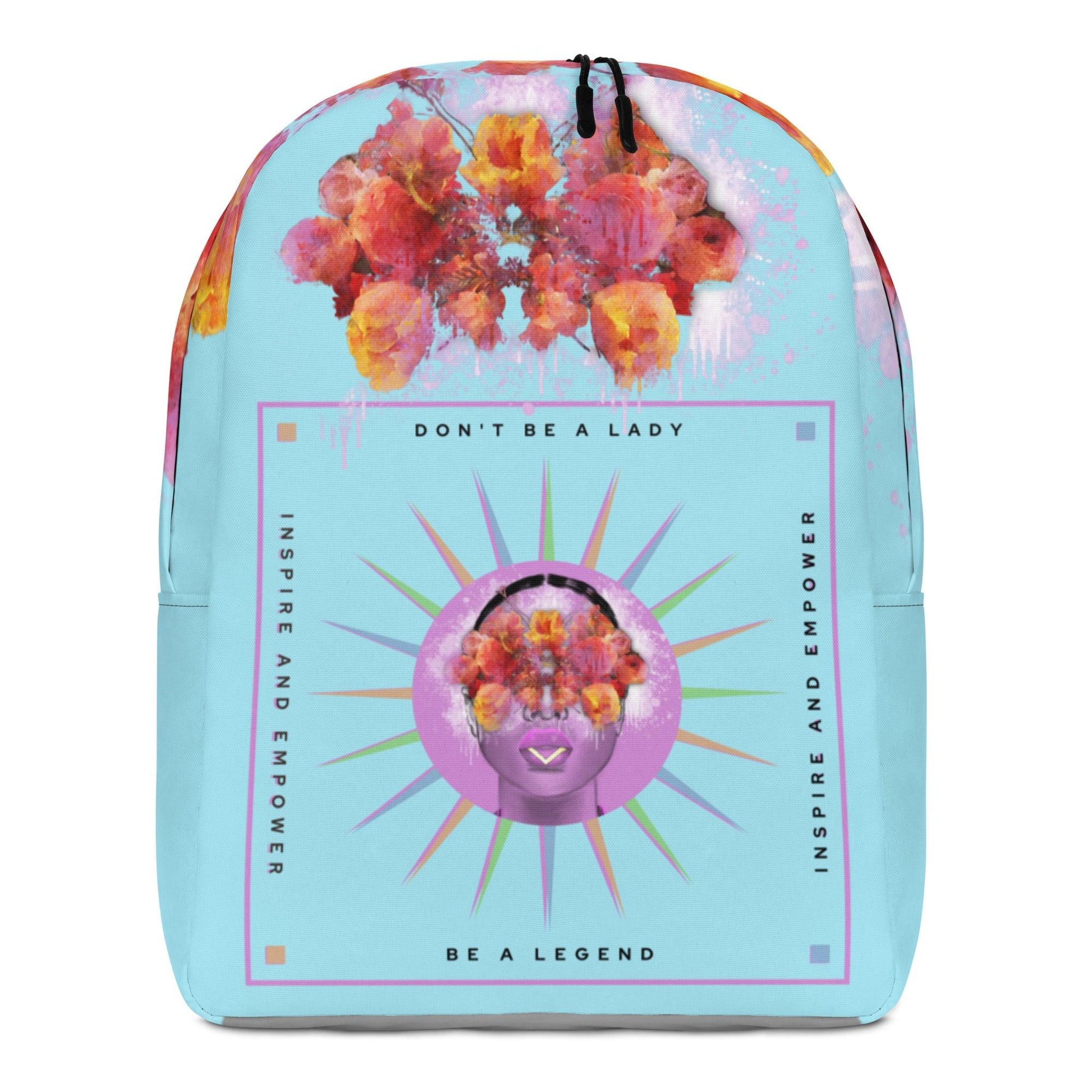 Don't be a lady be a legend Backpack - Raven Blanche Studio